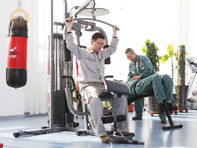 健身しています。 